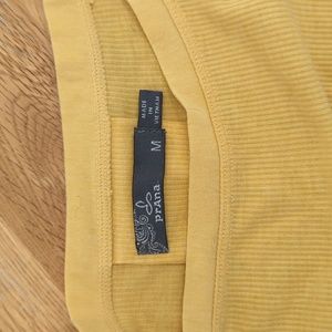 Prana Kaila Short sleeve top, gold, medium